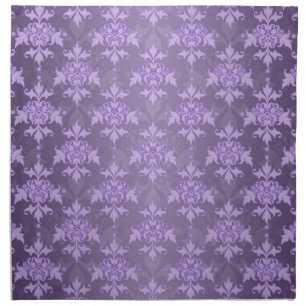 Lavender Fancy Damask Cloth Napkin