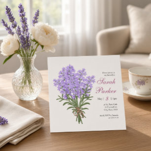 Lavender Farewell Party Square Invitation