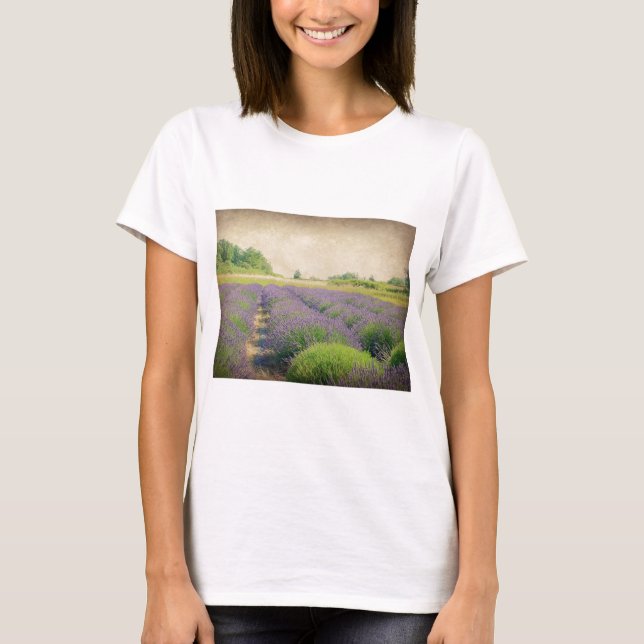 Lavender Farm - Distressed T-Shirt (Front)