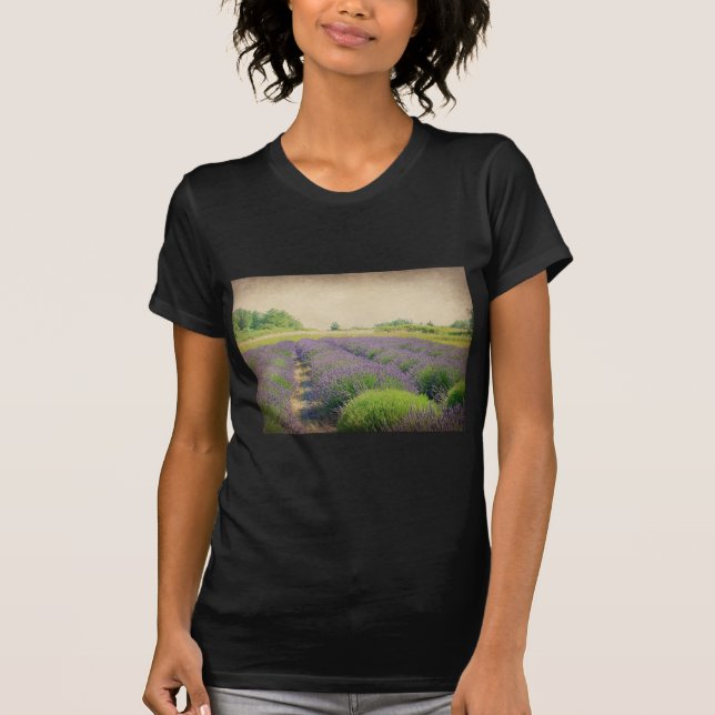 Lavender Farm - Distressed T-Shirt (Front)