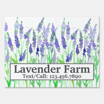 Lavender Farm Flower Business Road Sign by CountryGarden at Zazzle