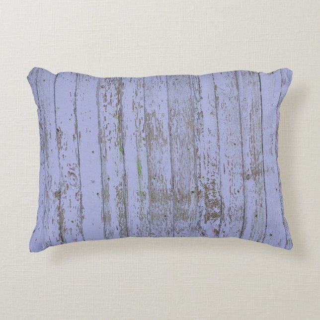 Lavender Faux Wood Texture Accent Pillow (Front)
