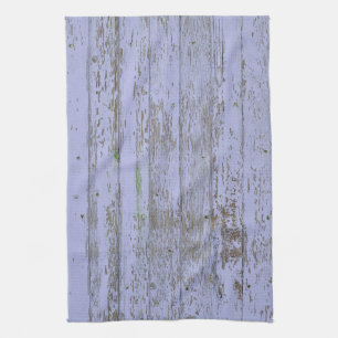 Lavender Faux Wood Texture Kitchen Towel