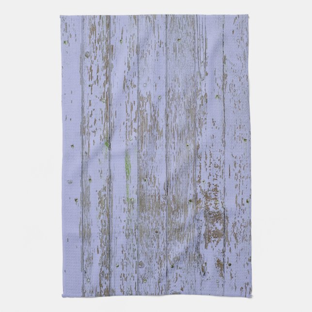 Lavender Faux Wood Texture Kitchen Towel (Vertical)