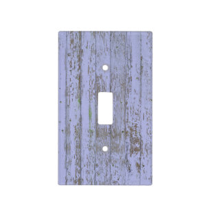 Lavender Faux Wood Texture Light Switch Cover