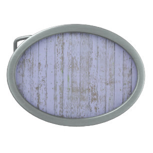 Lavender Faux Wood Texture Oval Belt Buckle