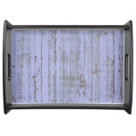Lavender Faux Wood Texture Serving Tray