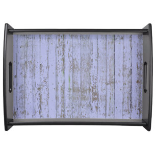 Lavender Faux Wood Texture Serving Tray