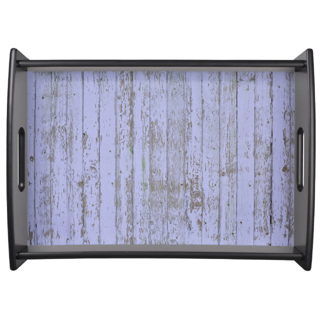 Lavender Faux Wood Texture Serving Tray (Front)