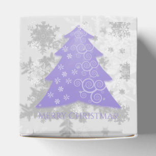 Lavender Festive Christmas Tree Favor Box