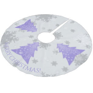 Lavender Festive Christmas Tree Skirt