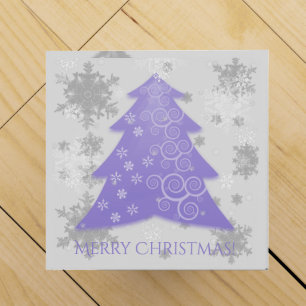 Lavender Festive Christmas Tree Wine Gift Box