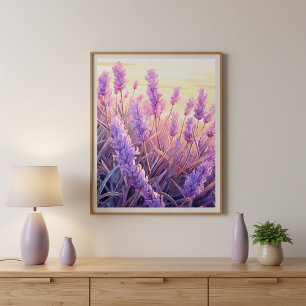 Lavender Field Calm Wall Art