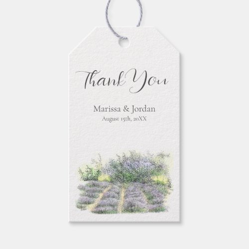 Lavender Field Gift Tags