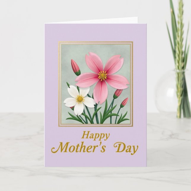 Lavender Field Mothers Day Card (Front)