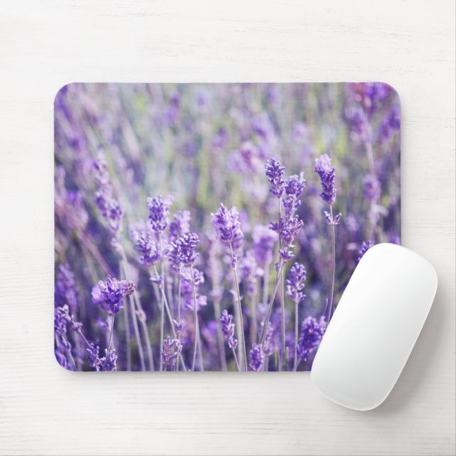 Lavender Field Mouse Pad (With Mouse)