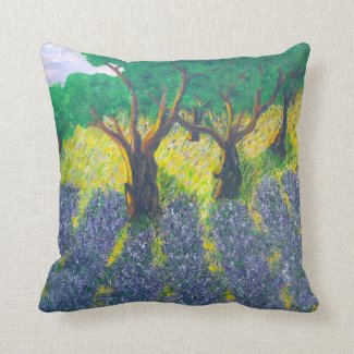 Lavender Field Pillow