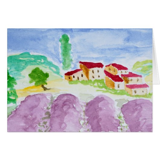 Lavender Fields Abbaye de Senanque | Provence Cards (Front Horizontal)