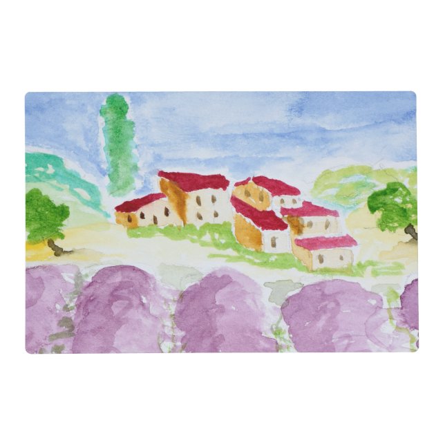 Lavender Fields Abbaye de Senanque | Provence Placemat (Front)
