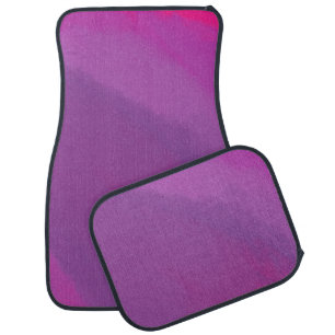 Lavender Fields Abstract Art Car Floor Mat