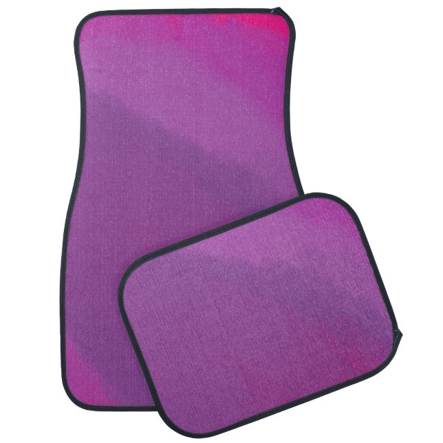 Lavender Fields Abstract Art  Car Floor Mat (Set)