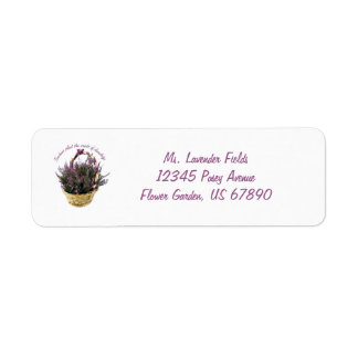 Lavender Fields and Basket Teacher Labels