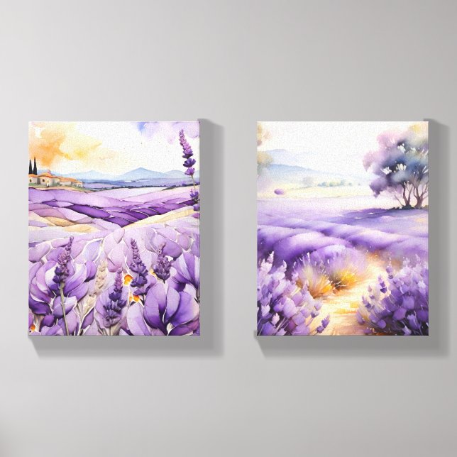 Lavender Fields Canvas Art Photo Tile (Front Set)