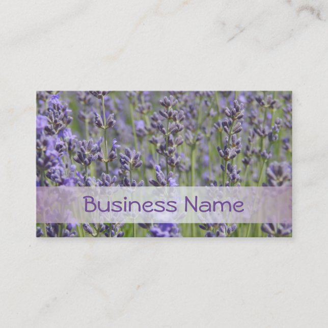 Lavender fields - Flower Shop Business Card (Front)