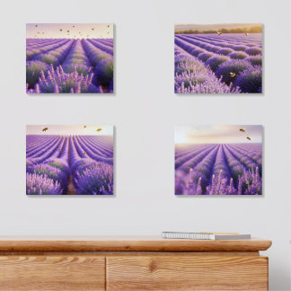 Lavender Fields Forever (4-Piece Set) Acrylic Photo Tile