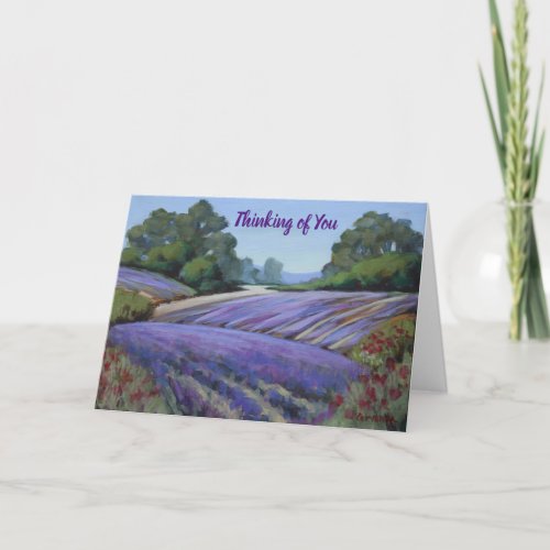 Lavender Fields Friendship Card