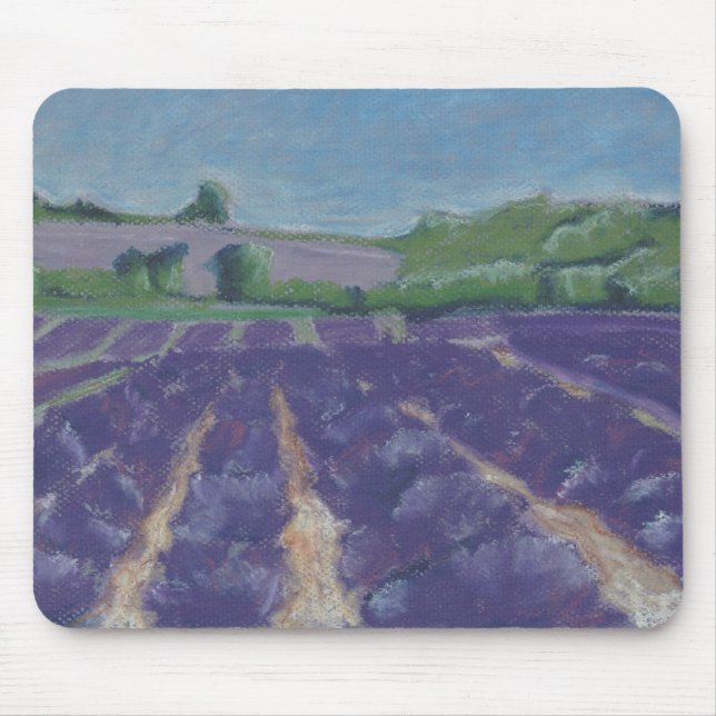 Lavender Fields in Provence - France Mouse Pad (Front)
