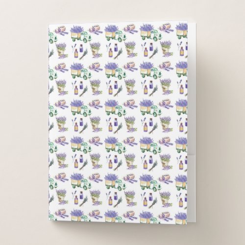 Lavender Fields of Provence Pocket Folder