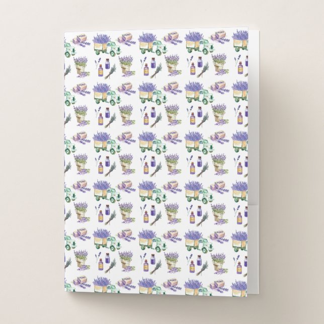 Lavender Fields of Provence Pocket Folder (Front)