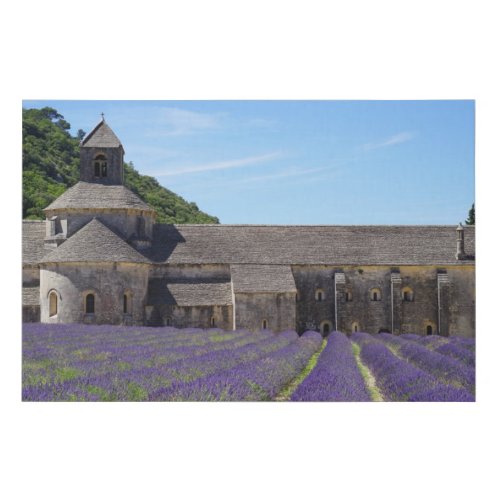 Lavender Fields of Senanque Abbey Faux Canvas Print