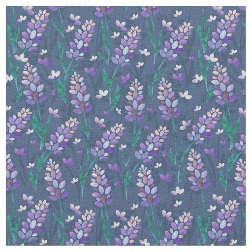 Lavender Fields Pattern, Dark Fabric