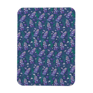 Lavender Fields Pattern in Purple Magnet