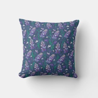 Lavender Fields Pattern in Purple
