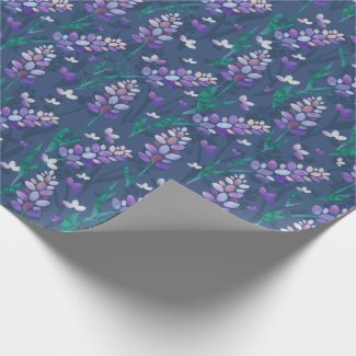 Lavender Fields Pattern in Purple