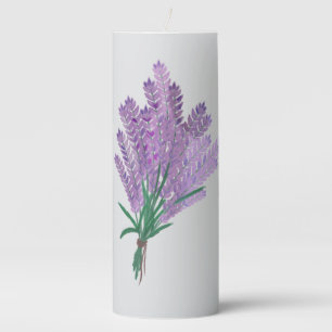 LAVENDER FIELDS PILLAR CANDLE
