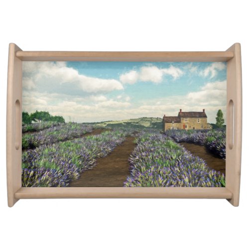 Lavender Fields Serving Tray