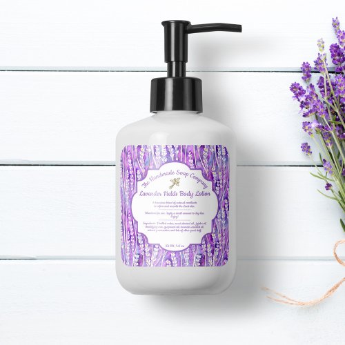 Lavender Fields Soap and Cosmetics Label