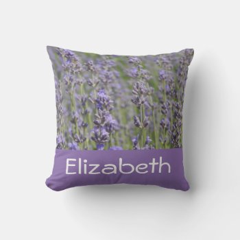 Lavender Fields  Throw Pillow by Frankipeti at Zazzle
