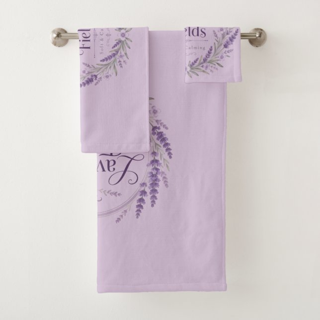 Lavender Fields Towel Set (Insitu)
