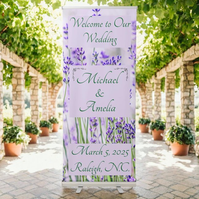 Lavender Fields Wedding Banner (Creator Uploaded)