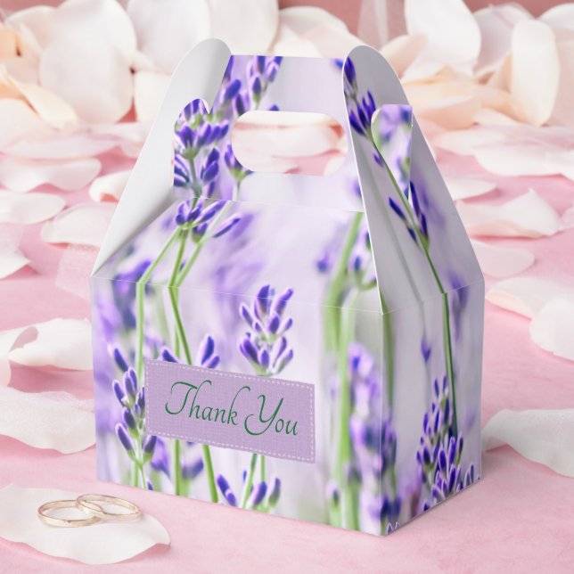 Lavender Fields Wedding Gable Favor Box (Wedding)