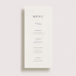 Lavender Fields Wedding Menu<br><div class="desc">Delicate hand painted lavender floral illustrations by Shelby Allison.</div>