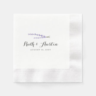 Lavender Fields Wedding Napkins