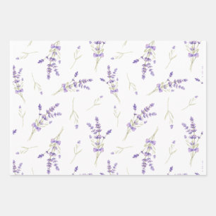 LAVENDER FIELDS WRAPPING PAPER SHEETS