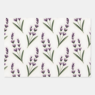 Lavender Fields Wrapping Paper Sheets
