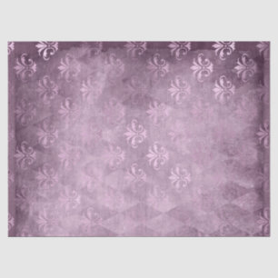 Lavender Fleur de Lis Damask Decoupage Tissue Paper